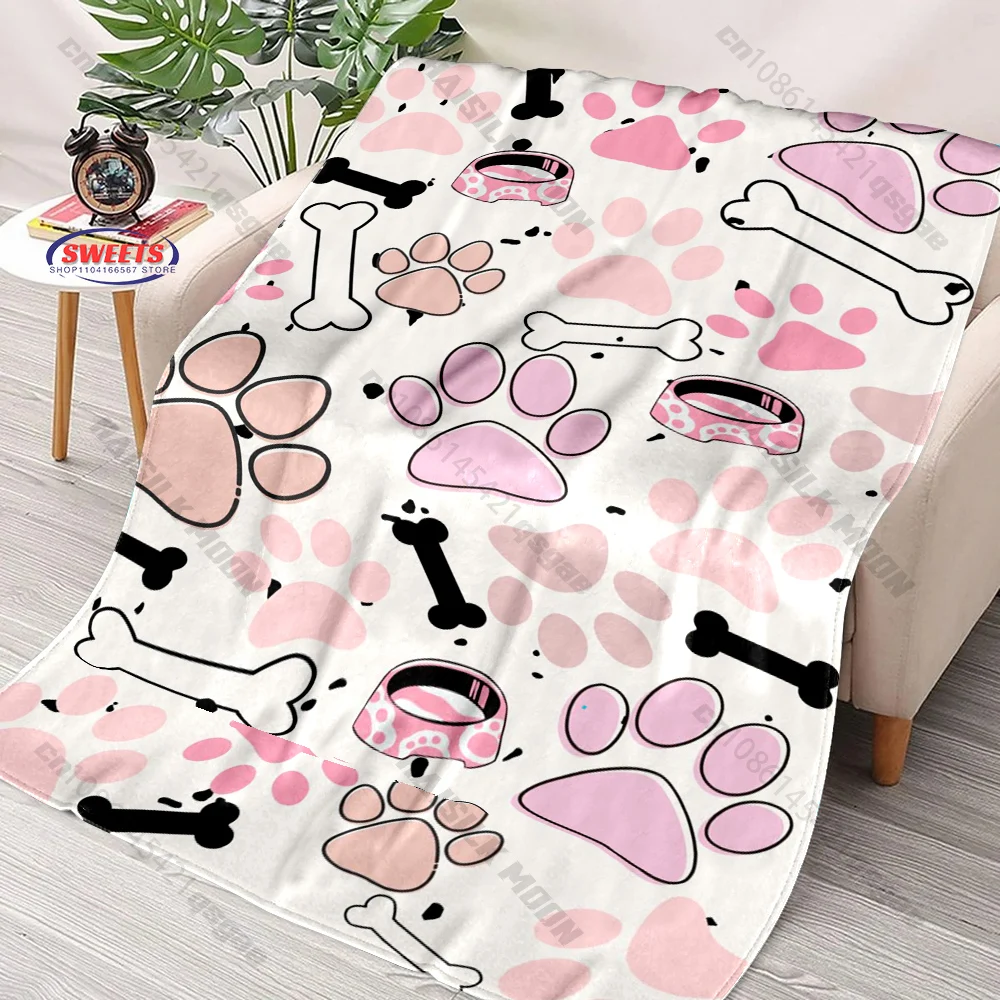 3D Cute Cat Paw Print Blanket, Soft Cozy Warm Giant Extra Large Blanket for Bed, Sofa, Couch, Travel, Camping, Wonderful Gifts
