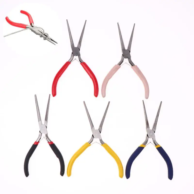 1 Uds. Alicates de punta larga multifunción Mini alicates de aguja de pelado alicates de joyería DIY alicates pequeños herramientas manuales de reparación de corte