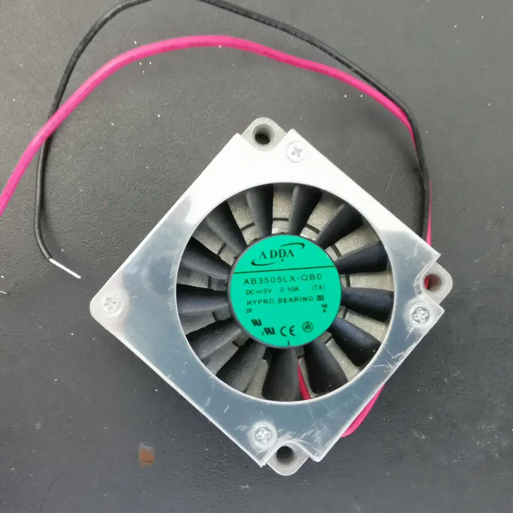 new FOR ADDA AB3505LX-QB0 DC 5V 0.10A 35X35X07mm 2-wire Server Square blower Fan