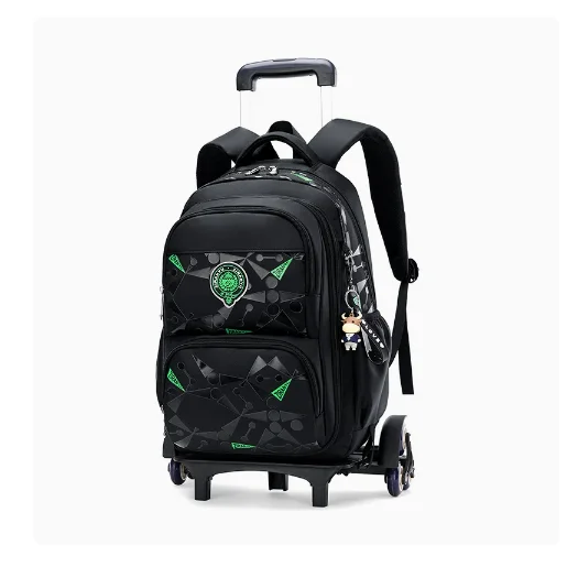 School oy Student wheeled Backpacks for boys School backpack bag with wheels Rolling Bags Children School Trolley Bag On wheels