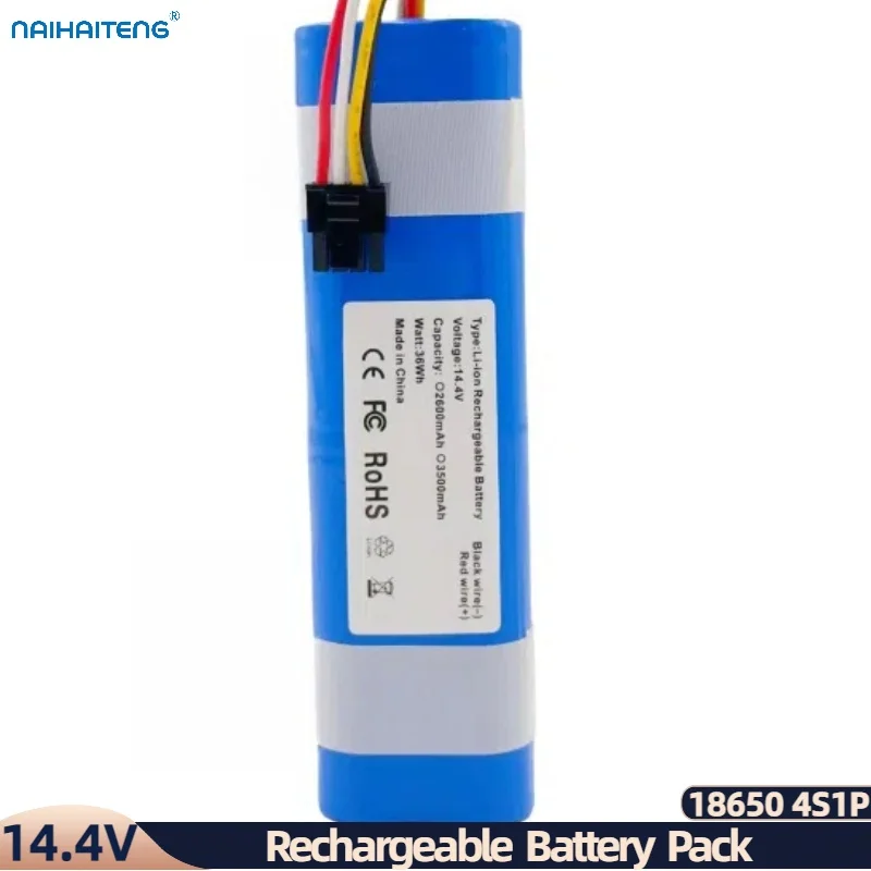 14.4V 14.8V 2600mAh 3500mAh Rechargeable Li-ion Battery Pack For Vacuum Robot Xiaomi Trouver Lds Rls3 New Customizable Wholesale