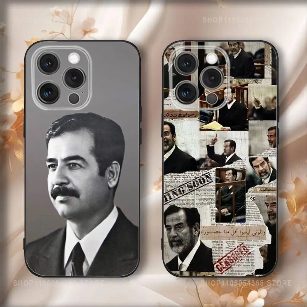 

Iraq S-Saddam Husseins Phone Case For iPhone 17,16,15,14,13,12,11,Pro,Max,Plus,Air,X,XS,XR,SE,8,7,Mini,Soft Black Funda