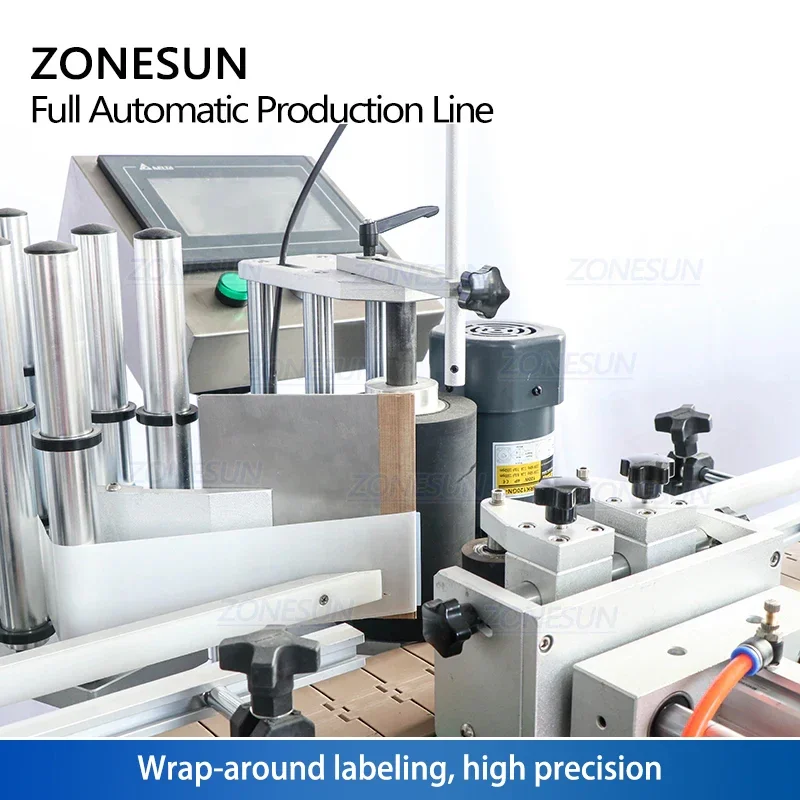 ZONESUN ZS-FAL180R Filling Capping And Labeling Machine Cooking Oil Bottle Packing Labels Liquid Automatic Production Line