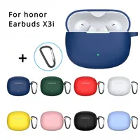 For huawei honor earbuds X3i / X3 lite Earphone Protective Case Silicone Pure color Cover for honor earbuds X3i / X3 lite