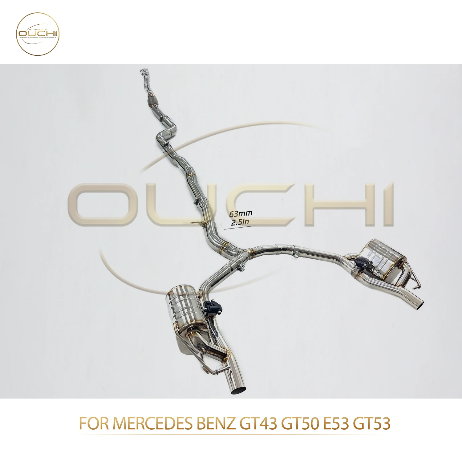 

OUCHI Factory Direct Sales SS304 Catback for Mercedes Benz GT43 GT50 GT53 E53 Electronic Valves Exhaust