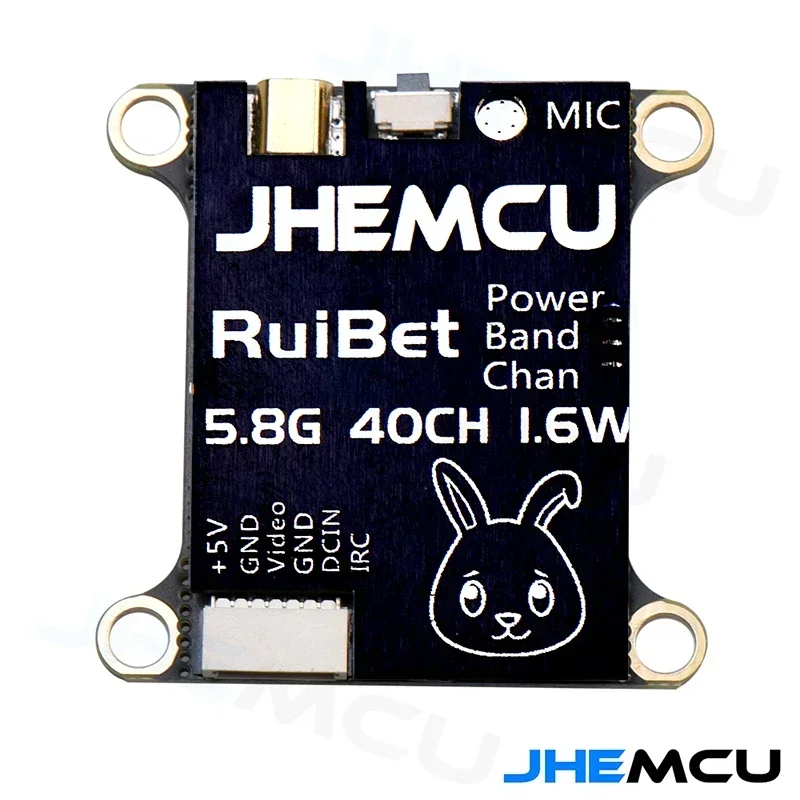 JHEMCU RuiBet Tran-3016W 5.8G 40CH 1.6W VTX 2-6S 30X30mm