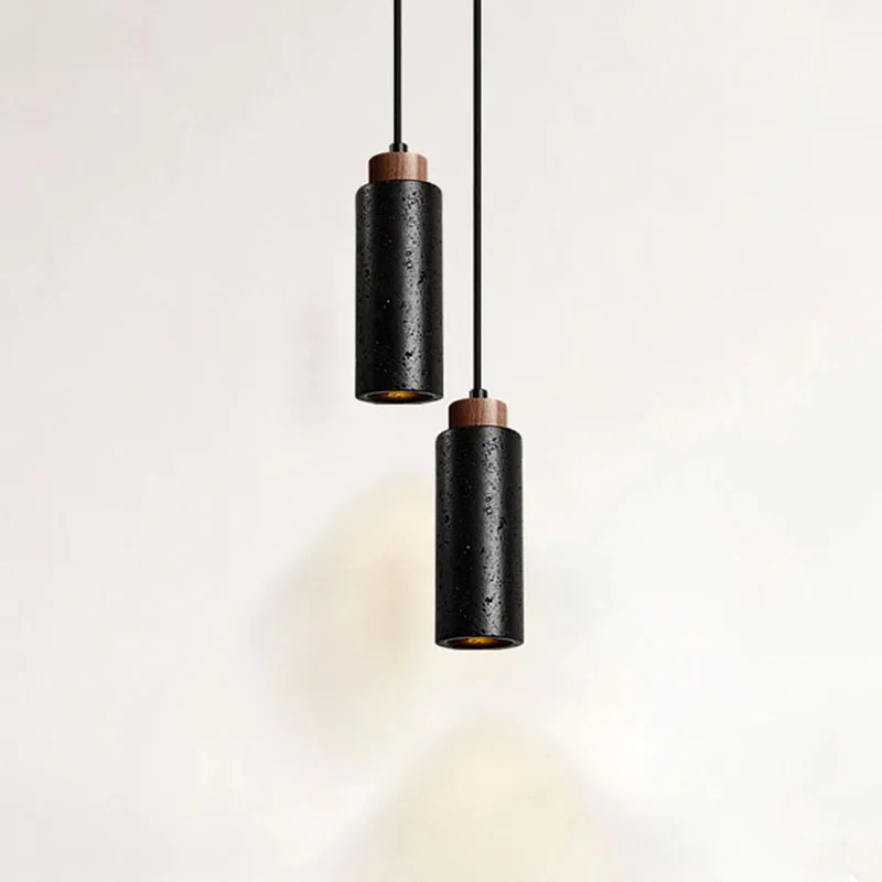 

New Black Hole Stone Bedside Small Pendent Lamp Modern Minimalist Creative Room Nordic Art Minimalist Restaurant Led Chandelier