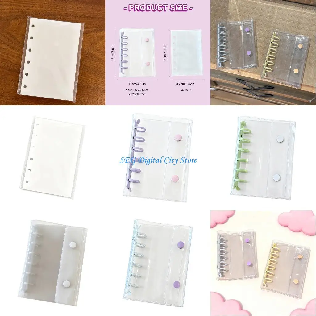 

U75B Smooth Writing Paper Paper Rings Journal Planner Size Notebook For Note And Journals Writing Detachable Pages