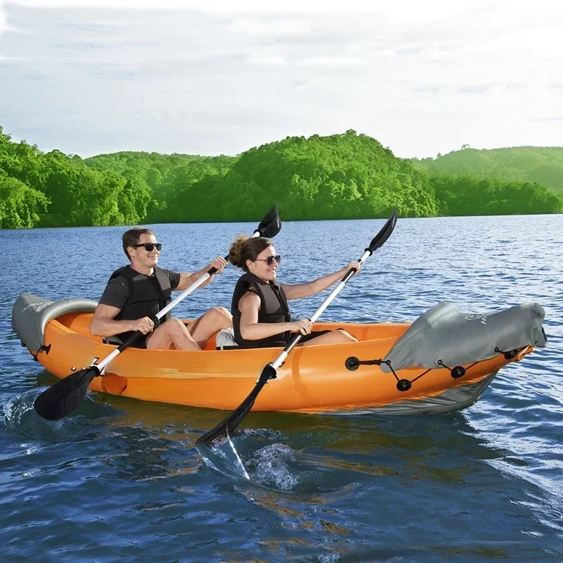 Two-person kayak, single-person inflatable boat, three-person fishing ,