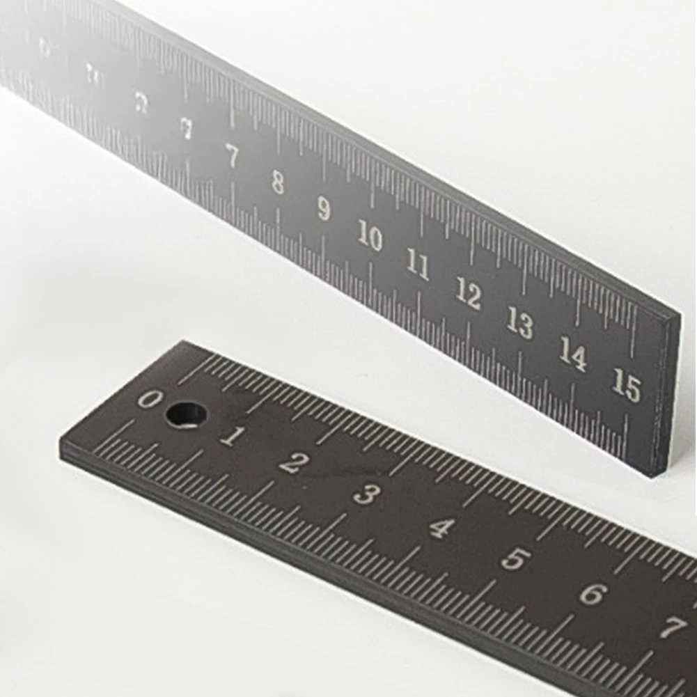 2pcs Shatterproof Thicken Durable Measuring Tool Professional Metal Ruler Long Drafting Office Supplies Accuracy Student School