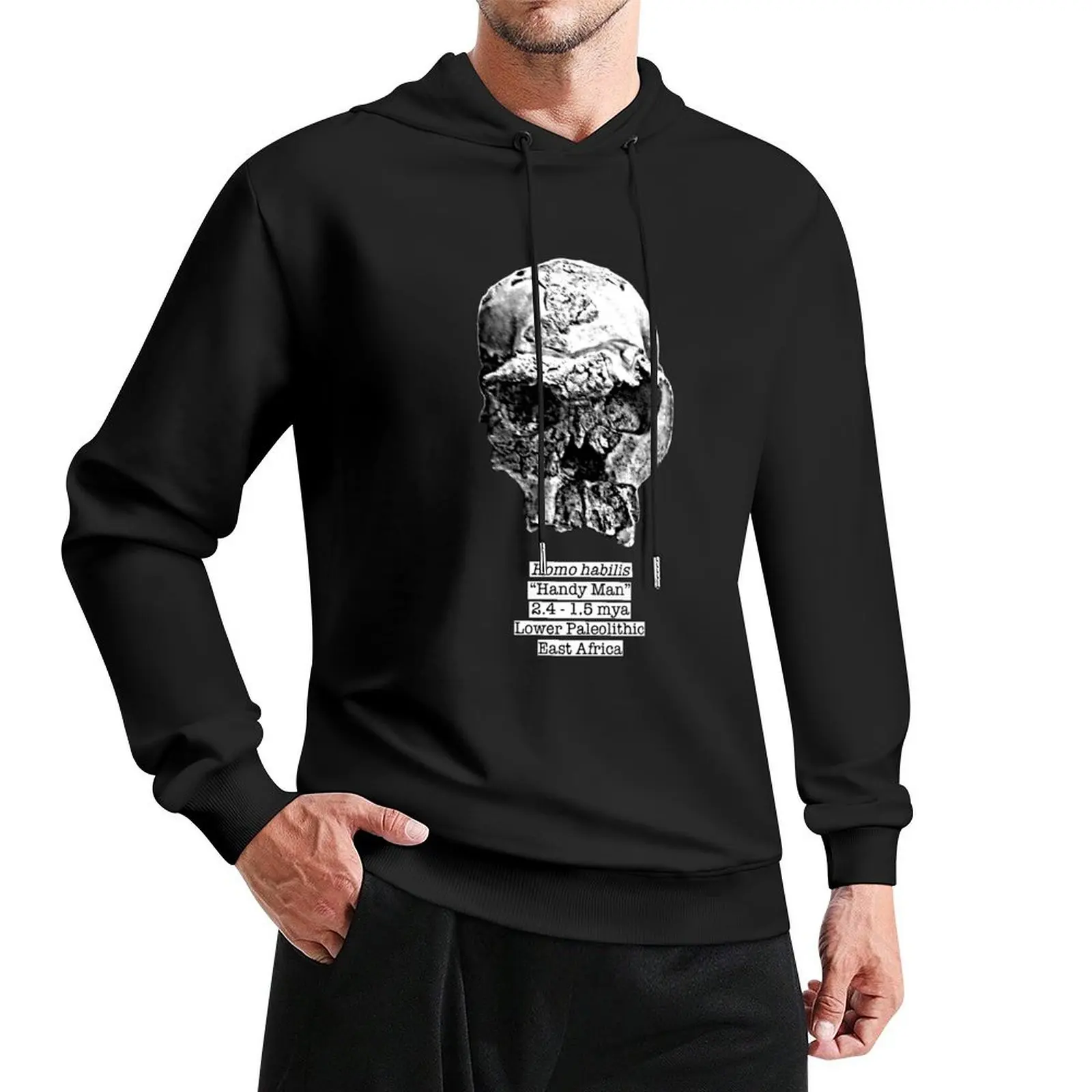 

Homo habilis (sketchy style) Pullover Hoodie fashion men anime clothes new in hoodies & sweat-shirt