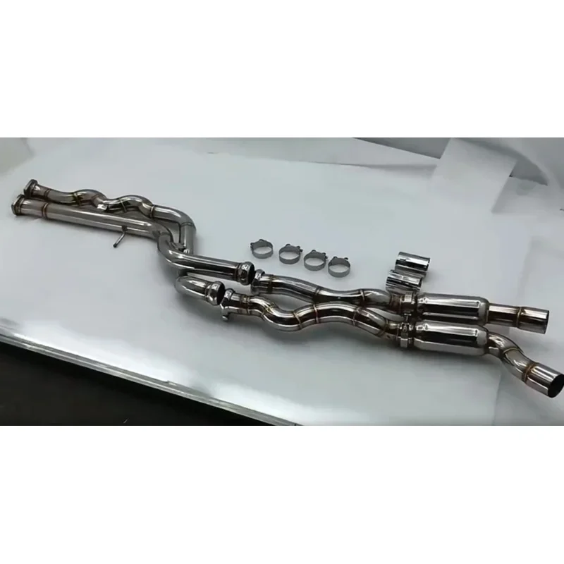 

Section High flow Pipes Exhaust Pipes branch downpipe Exhaust Pipe with for M3 M4 F80 F82 F83 F8X S55 3.0T