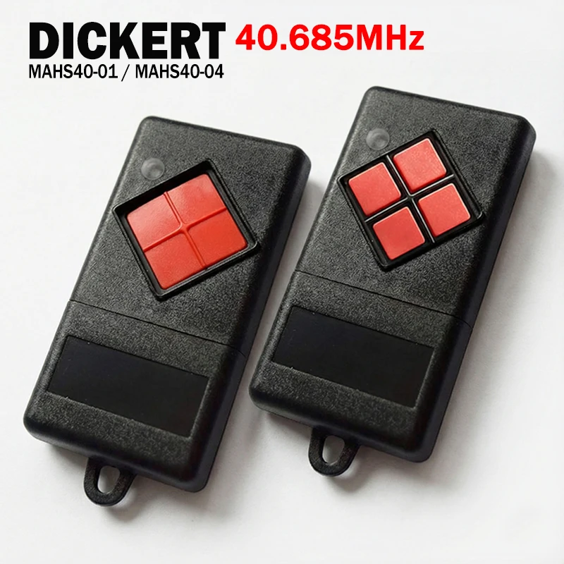 

New DICKERT MAHS40 MAHS40-01 MAHS40-04 Garage / Gate Remote Control 40.685MHz DIP Switch programming Electric Gate Transmitter