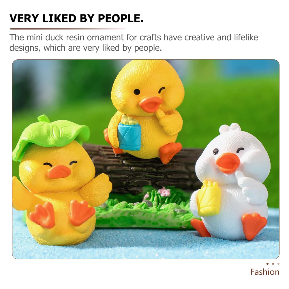 

Decoration Tiny Resin Ducks Animal Figurines Garden Ornaments Mini Animals Miniature Statue