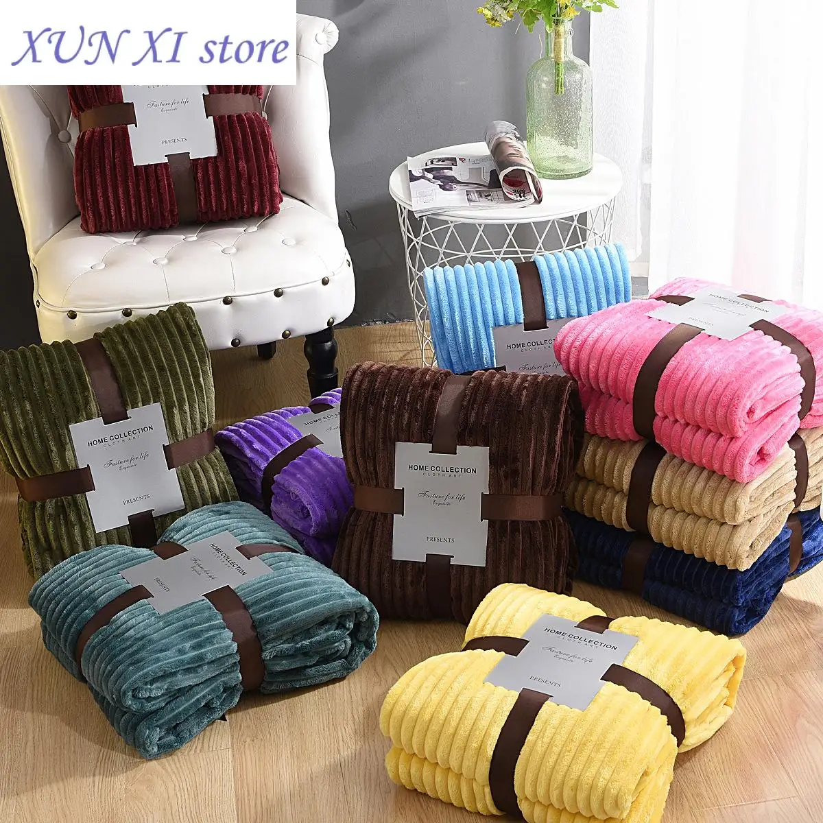 

New Plaid Bed Blankets Warm Soft Coral Fleece Throw Blanket Sofa Cover Bedspread On The Bed For Adult Kid Pet Home Textile