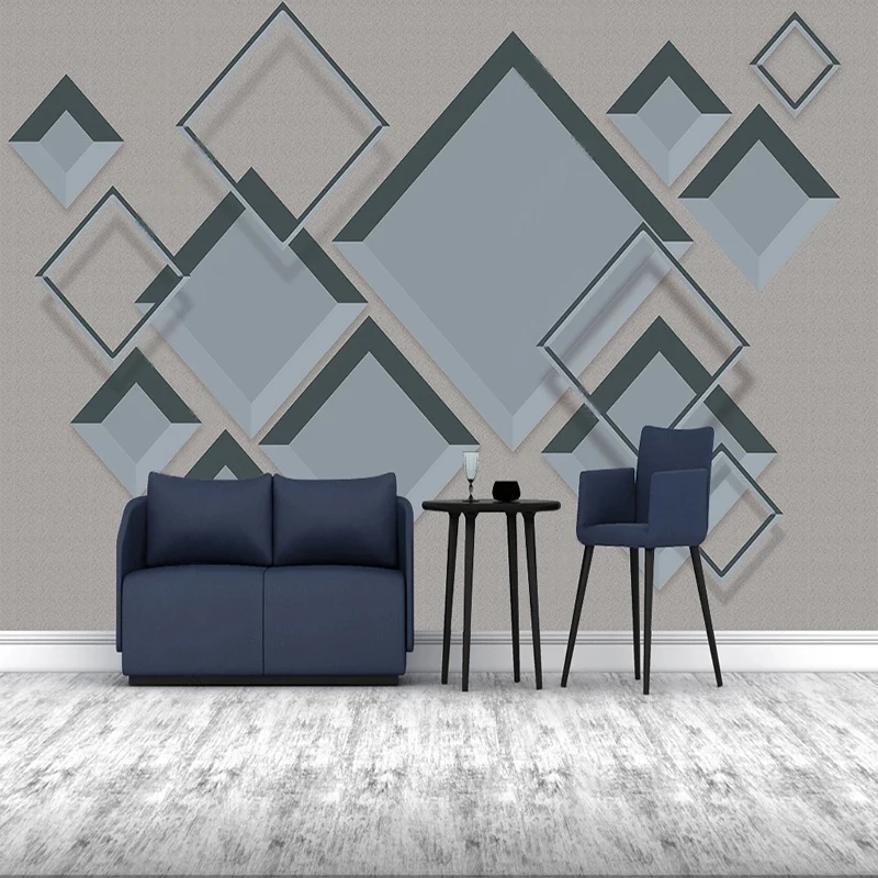 Custom Abstract 3D Stereo Geometric Wallpaper Home Wall Art Decor Photo Murals For Living Room Bedroom Background Papier Peint