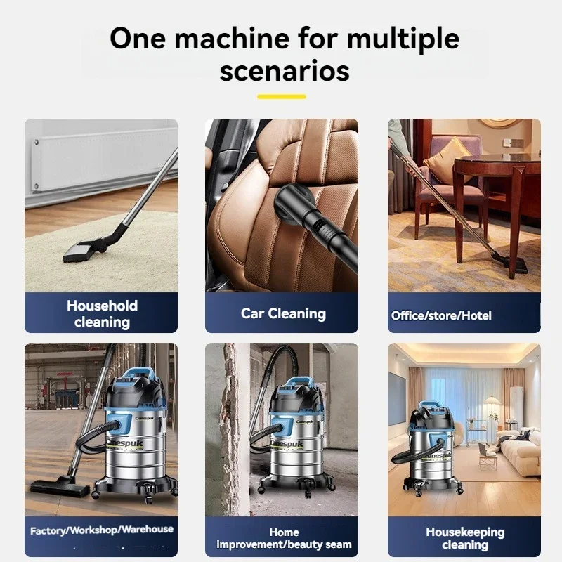 Electric Vacuum Cleaner Industrial Powerful Household Cleaning Machine Dust Collector Car Wash Vacuum Cleaner