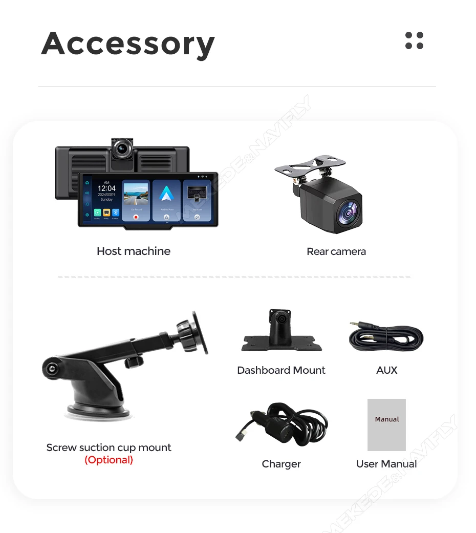 MEKEDE 6,86-zoll Universal Auto Radio Drahtlose Carplay Android Auto MP5 Player Multimedia Recorder FM AUX DSP BT – Detail 4