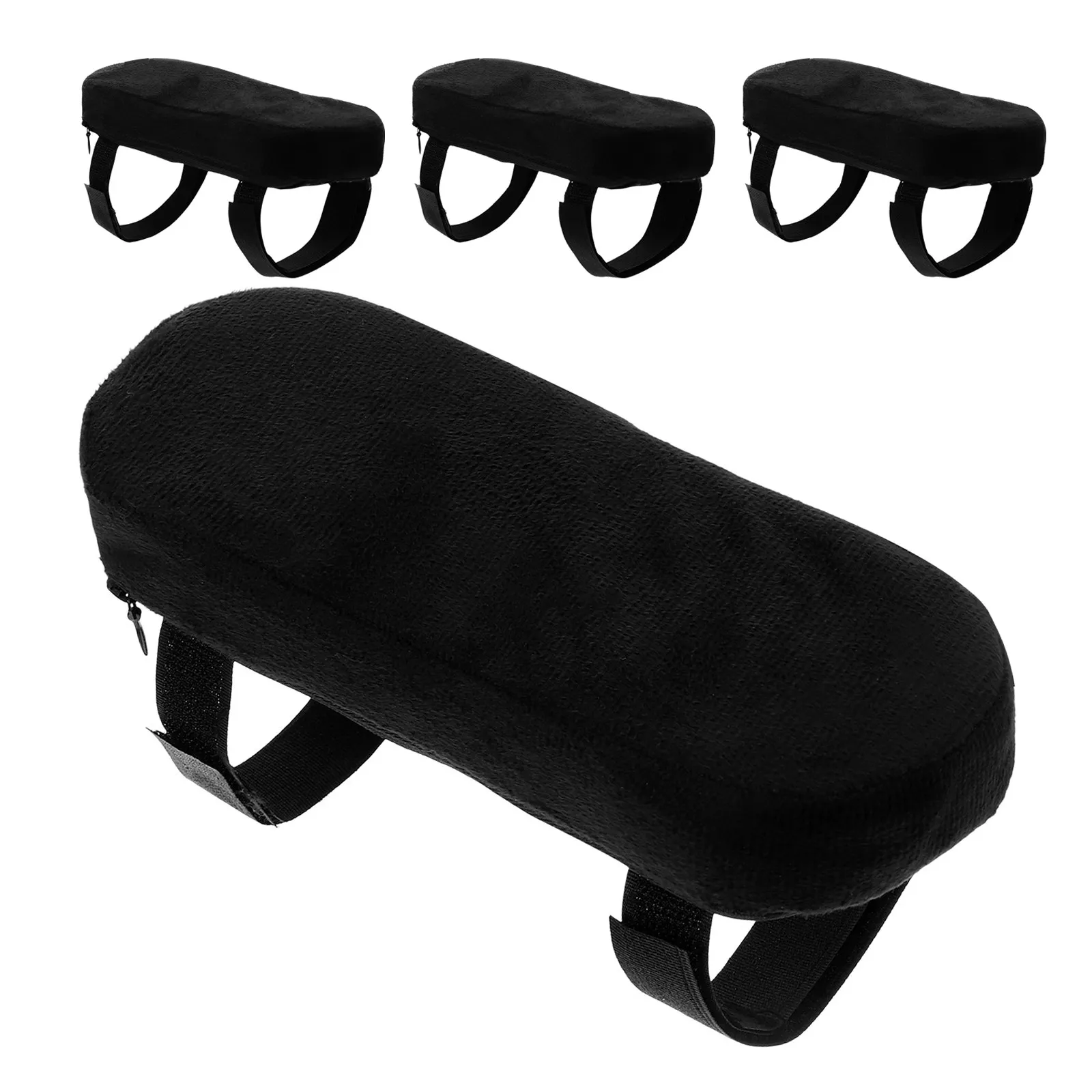 4Pcs Office Chair Arm Pads Thick Soft Armrest Cushion Heightening Pad Washable Removable Non-Slip Cover for Desk Gaming Computer