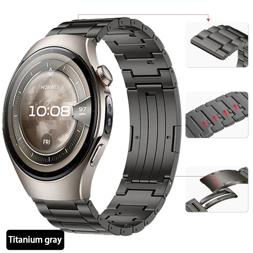 22mm 20mm Quick release Strap for Huawei Watch 5 GT5 Pro GT5 4 46mm Titanium Wristband for Samsung Galaxy Watch 7 6 Classic 5 4