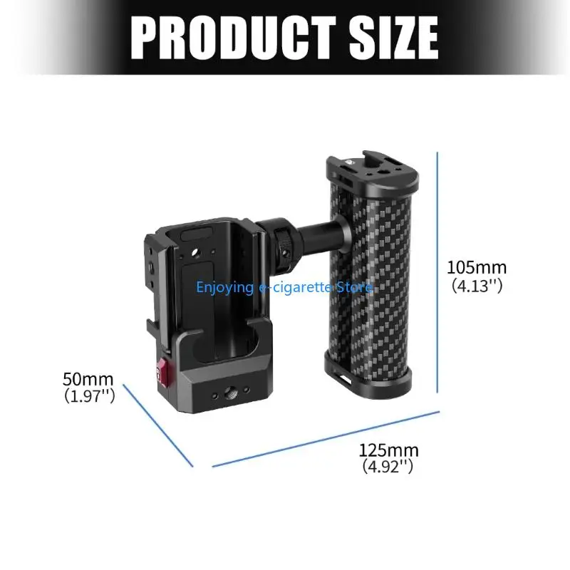 Handheld-Videokäfig für Pocket 4P 4 3 mit seitlich offenem Rahmen. Verwenden Sie Y4QF – Detail 6