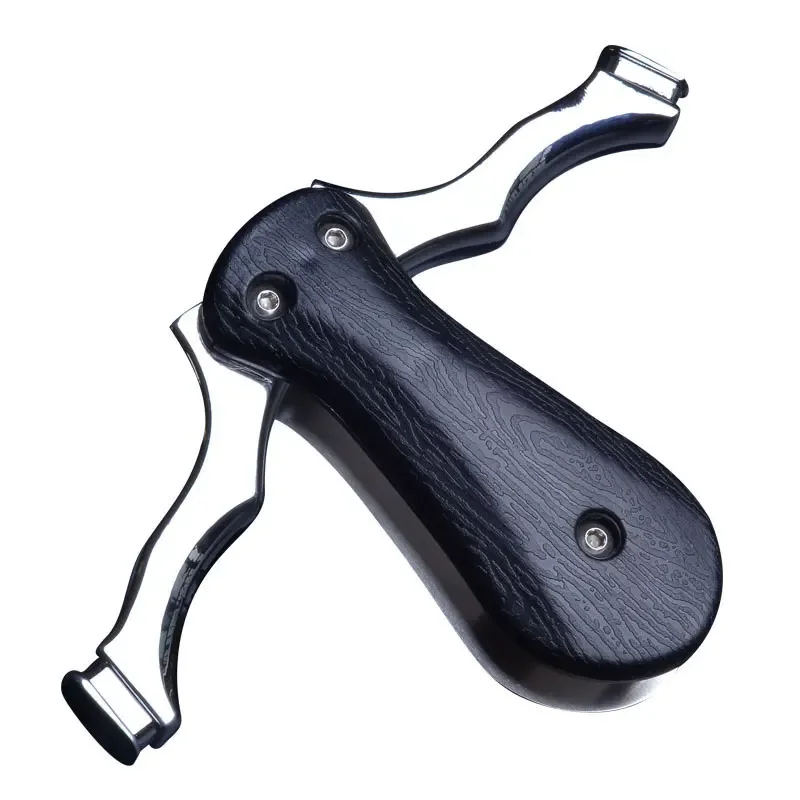 EDC Foldable Slingshot Hunting Bow Pocket Catapult Stainless Steel Rubber Band Shooting Folding Mini Pass Security Inspection
