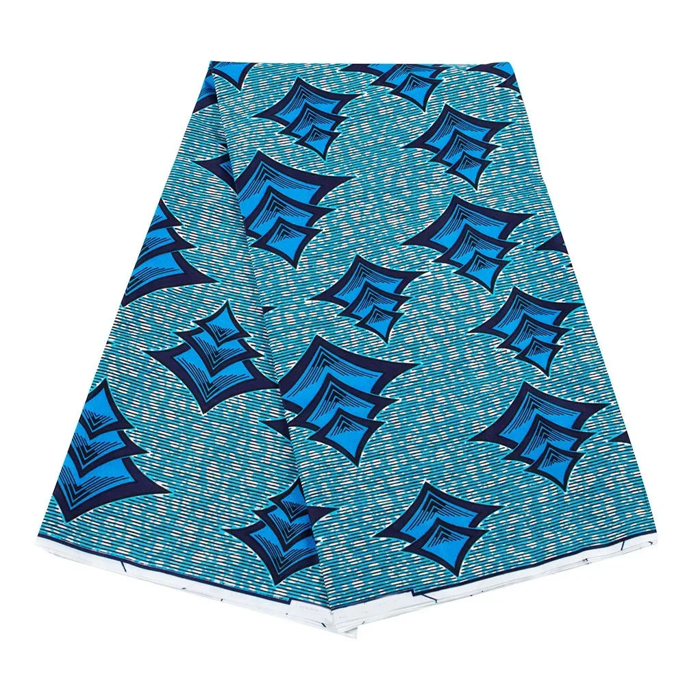 

Ankara African Prints Patchwork Fabric Real Wax Dress Sewing Tissu Craft DIY Textile Leaves Material for Wedding 100% Polyester