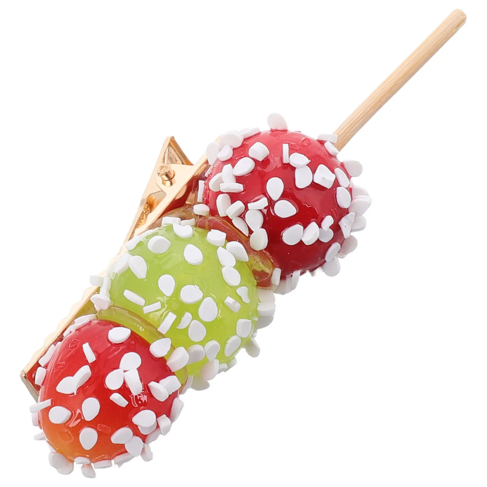 Realistic Hulu Candy Hair Clips for Women Girls Creative Funny Mini Dessert Themed Barrettes Secure Duckbill Grip