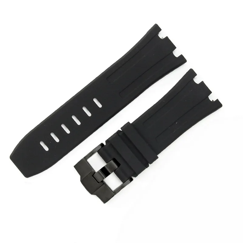 28mm Rubber Watch Strap Fit For AP 15710 15703 Watch Case Bracelet With Pin Buckle Clasp Watch Band Bracelet Belt