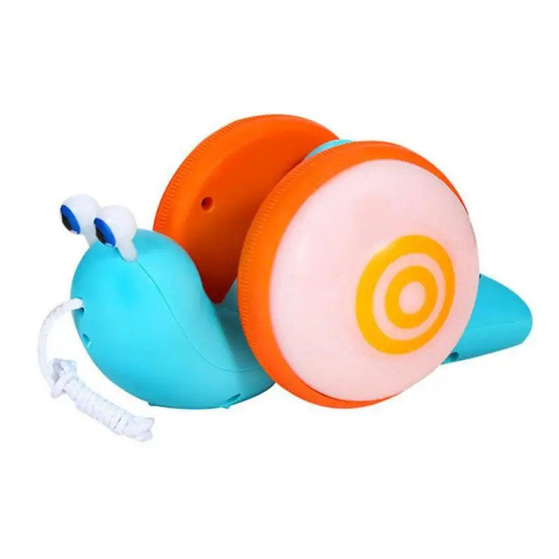 Novelty Drawstring Animal Plastic Music Cute Funny Creative Lighting Children Gift Dragging Snail Toy Without Battery