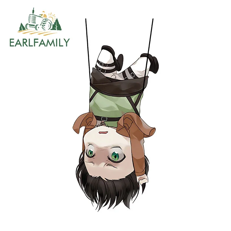 EARLFAMILY 13 سنتيمتر x 5.8 سنتيمتر لشخصية الوقوف على اليدين ملصقات السيارات سباق الانجراف الزجاج الأمامي ملصق مائي مكيف الهواء ديكور فينيل