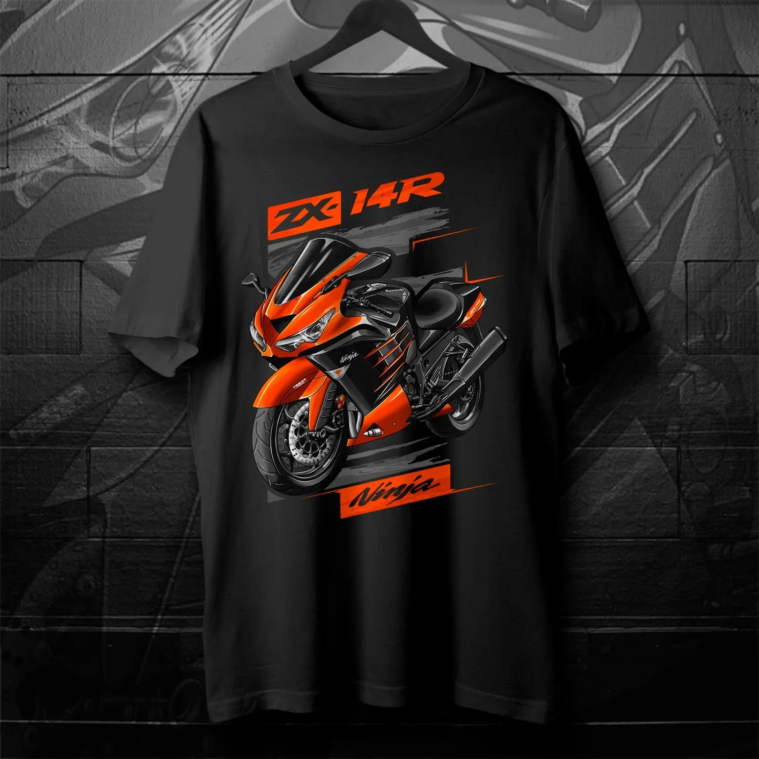 2012-2024 Models Japanese Ninja ZX-14R Motorcycle T-Shirt 100% Cotton O-Neck Short Sleeve Summer Casual Mens T-shirt Streetwear