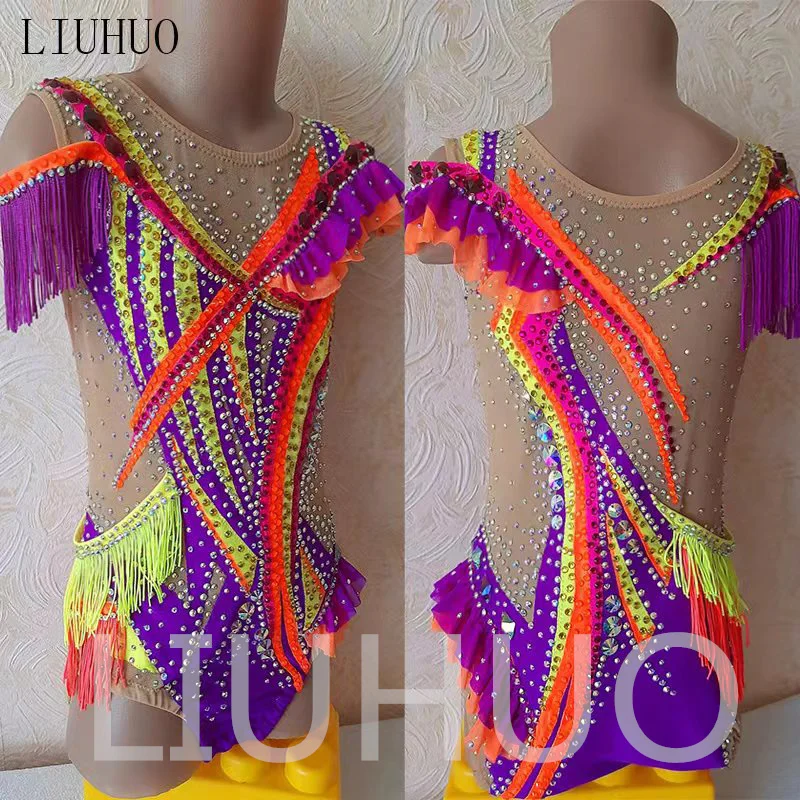 

LIUHUO Rhythmic Gymnastics Leotard Competitive Cheerleading Performance For Children