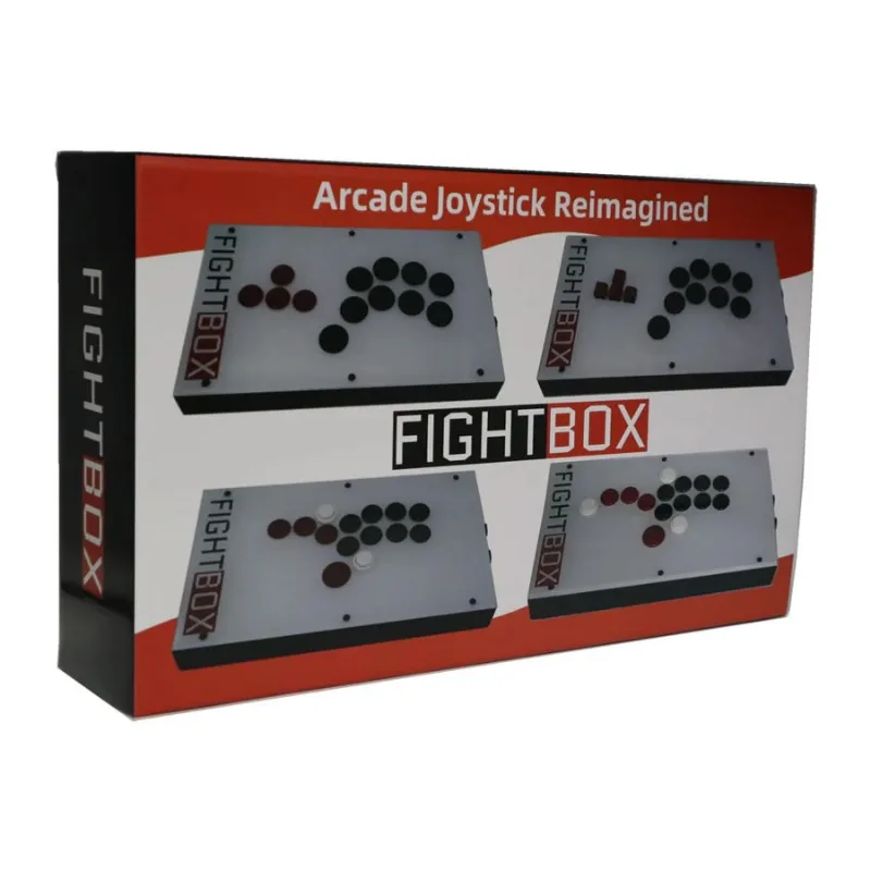 New Hitbox Style FightBox F6 All Buttons Arcade Joystick Fightbox Stick Game Controller for PS4/PS5/PC Sanwa OBSF-24 30Transpare