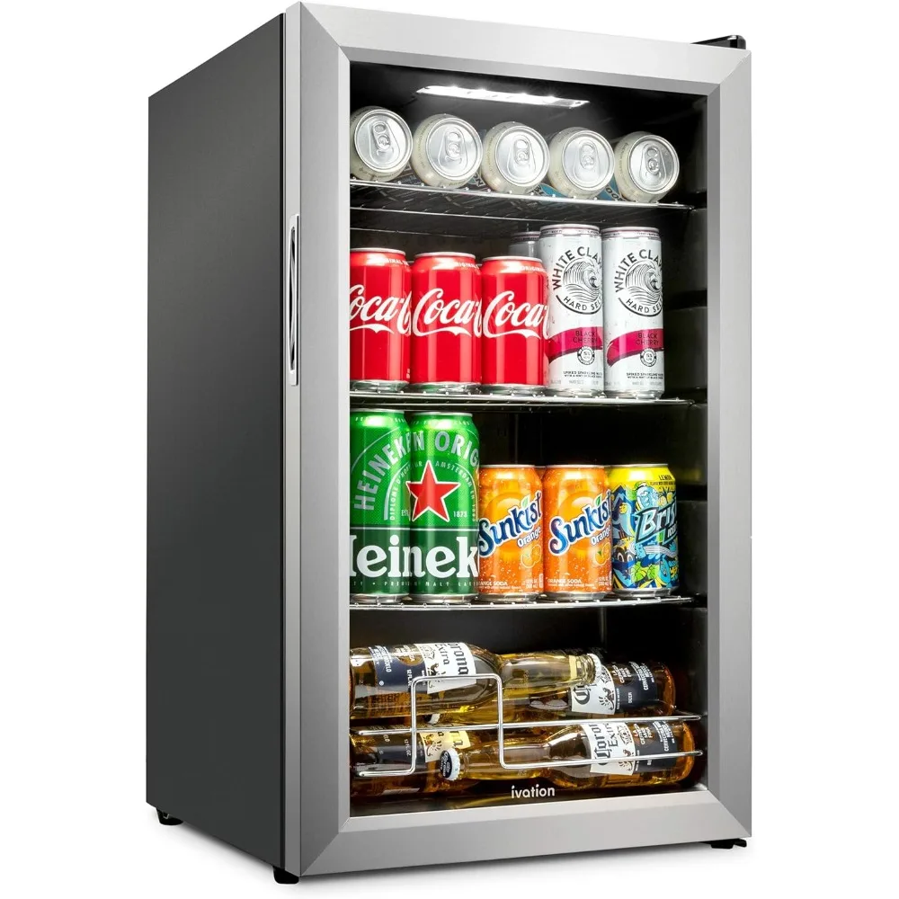 Ultra Cool Mini Bebida Refrigerador, 101 Pode Bebida Refrigerador, Cerveja Autoportante, Cocktails, Refrigerador De Suco