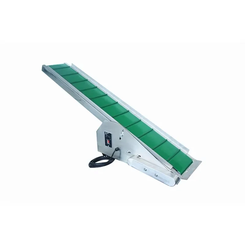 Auxiliary packaging machine conveyor PVE belt and speed regulation