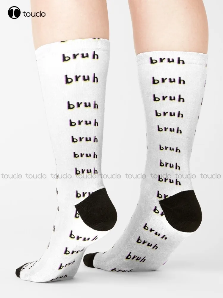 Bruh Bruh Moment Bruh Moment Fun Friends Socks Cute Socks For Women Unisex Adult Teen Youth Socks Custom Gift 360° Digital Print