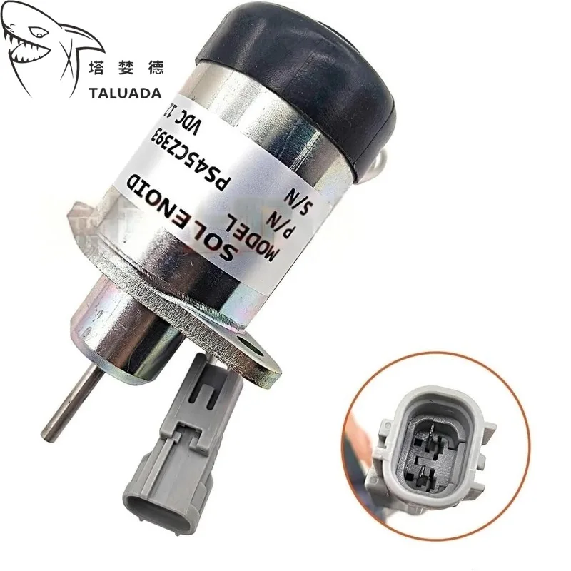 Flame Out Solenoid Valve PS45CZ393 For Excavator Flame Out Switch Excavator Construction Equipment