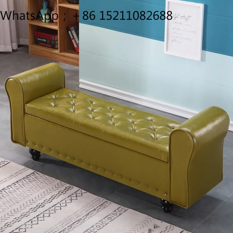 SCY multifunctional shoe changing stool storage bench clothing store rest sofa stool