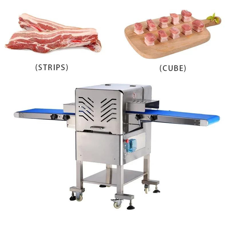 380V1500W Continuous Electric Fresh Meat Slicer,Poultry Beef Cutting Machine for Shopping MallsHOT SALES