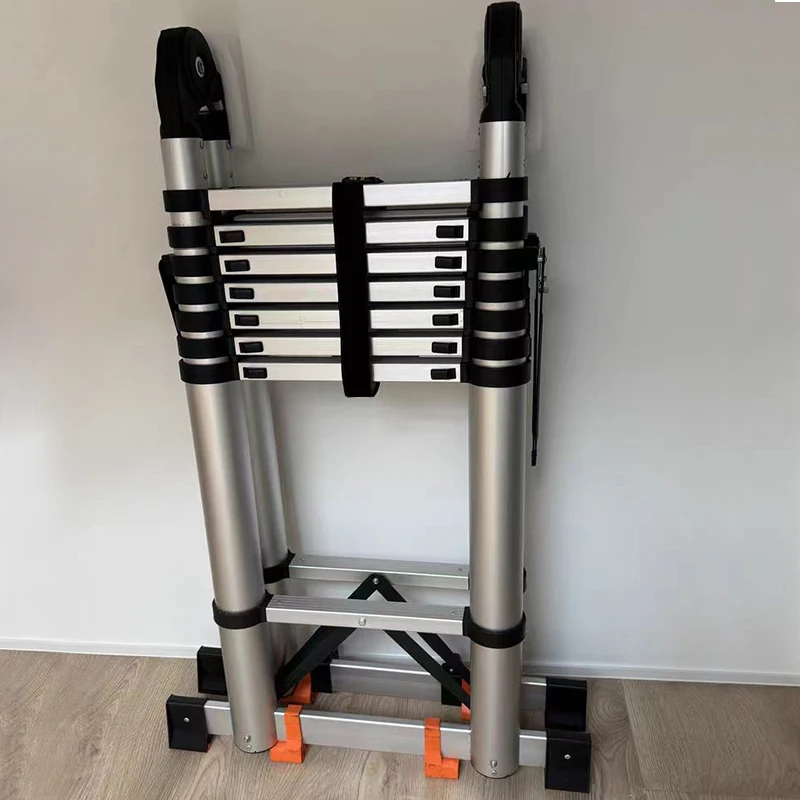 

6 Steps High Quality Reinforced Anti-Sway Aluminum Alloy Expansion Ladder Multifunctional Aluminum Alloy Herringbone Ladder