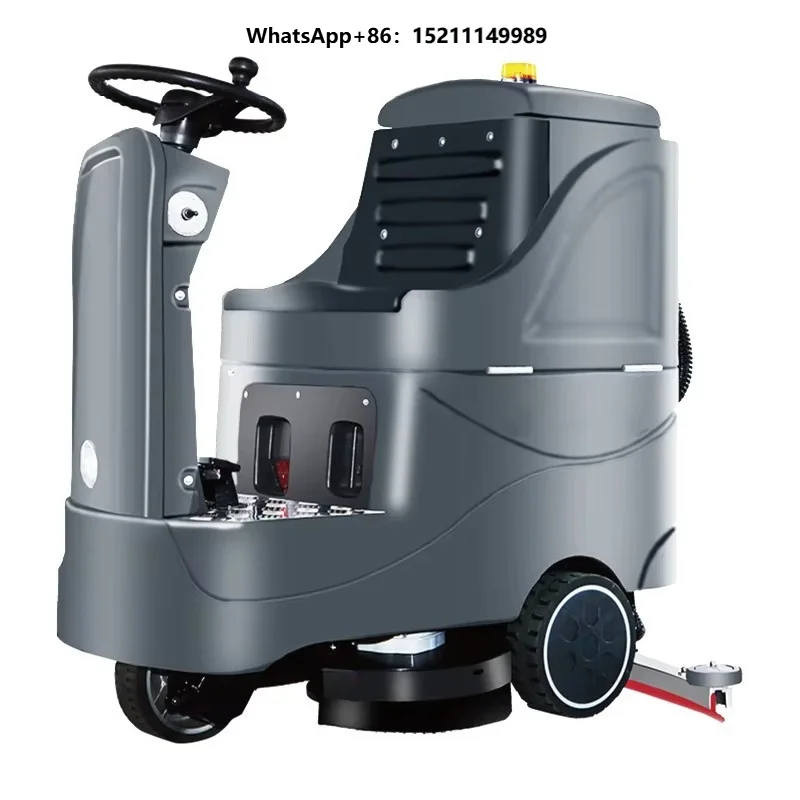 24V100Ah High Power Electric Ride-On Industrial Floor Cleaning Scrubber Machine