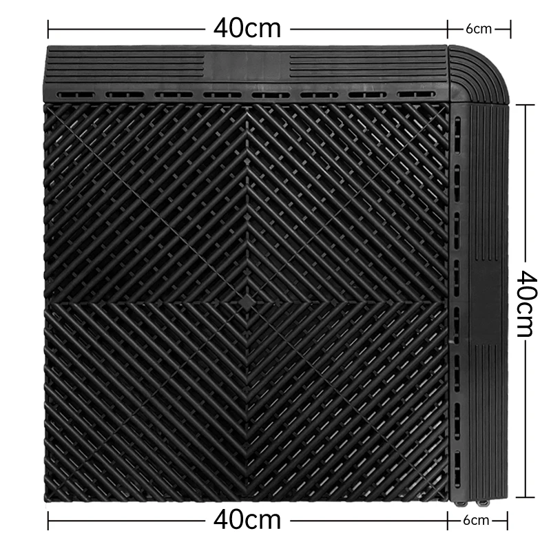 

Factory Direct Sale Garage Floor Tiles Flexible Artificial Tile Plastic Flooring Tile Interlock