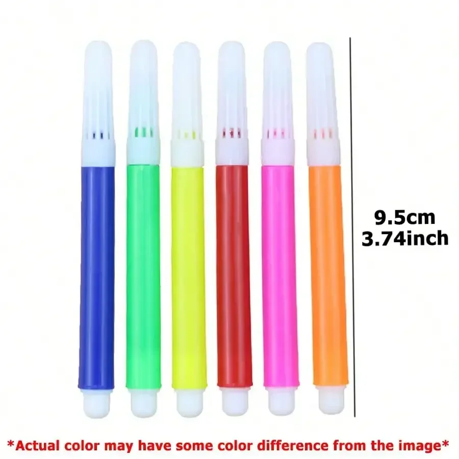 4-24 opakowania 6-kolorowe długopisy akwarelowe Mini marker do rysowania odpowiedni do włókniny Graffiti torba malowanie artystyczne akcesoria papiernicze