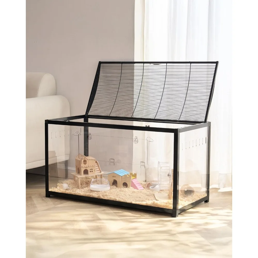

Hamster Cage, 360 Viewing Transparent Hamster Habitats, Small Animal Cage