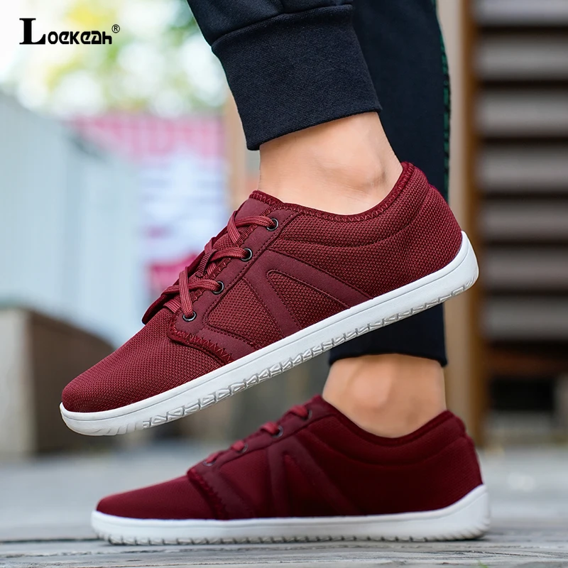 الحد الأدنى واسعة اصبع القدم أحذية المشي النسائية تنفس أحذية رياضية كاجوال الرجال عدم الانزلاق رياضة التدريب في الهواء الطلق أحذية للمشي