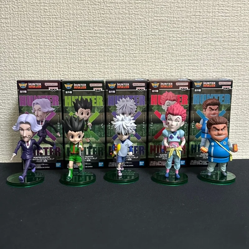 

In Stock Bandai Genuine Hunter×Hunter Figure Toy Wcf Exam Chapter Gon Killua Hisoka Tonpa Cartoon Anime Model Desktop Decoration