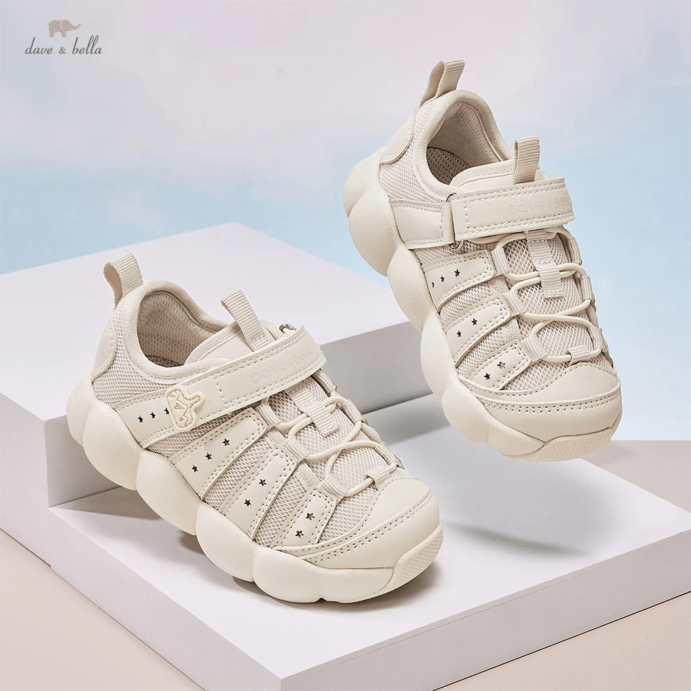 Dave Bella Children Sneakers Spring Autumn Boys Casual Sports Shoes Breathable Anti Slip Outdoor Kids Soft Board Shoes DB1260063