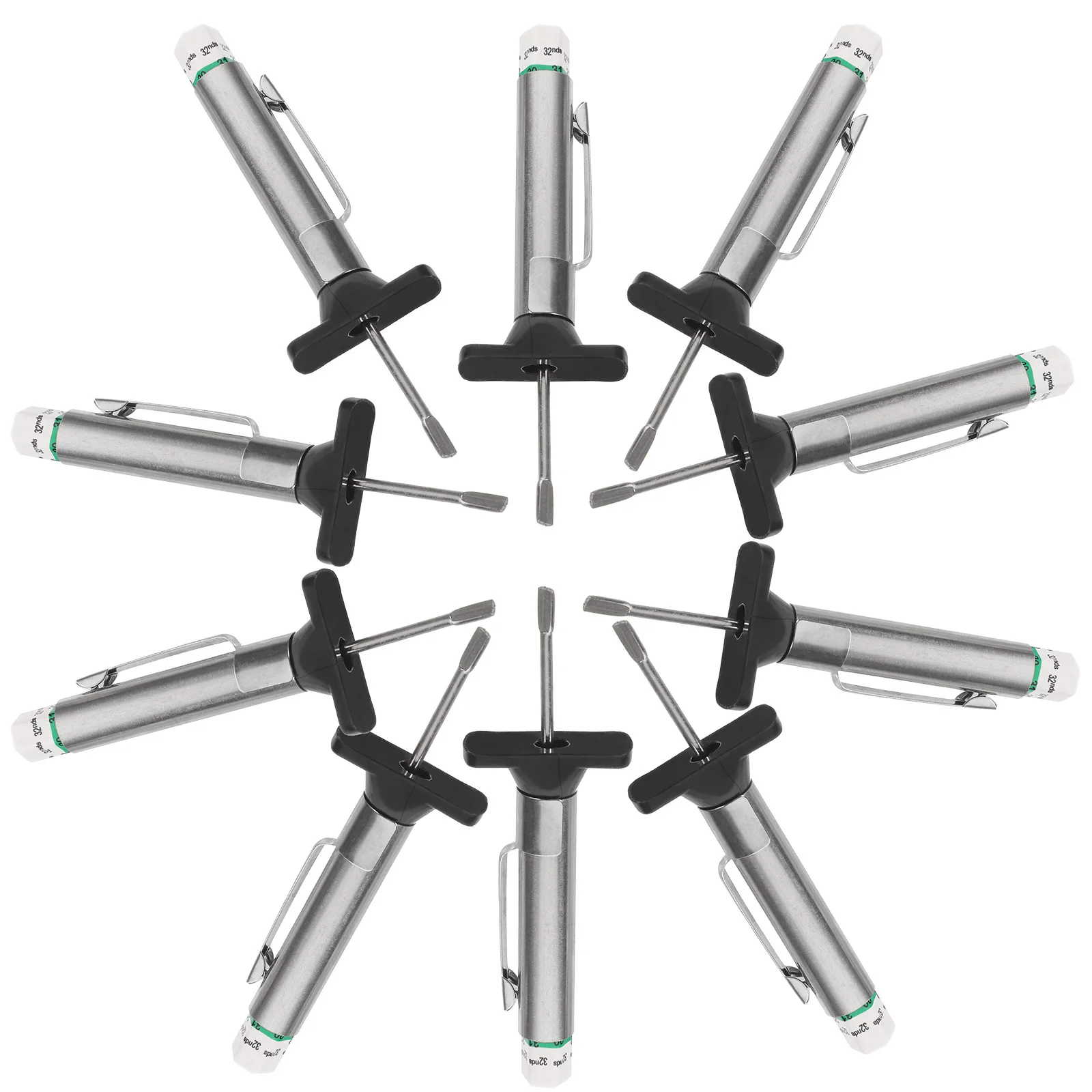 10 قطعة مقياس فقي الإطارات 0-25 مللي متر أداة قياس العمق الدقيقة لصيانة السيارات سهلة الاستخدام أداة السلامة على الطرق #6