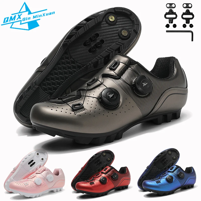 

Mtb Cycling Sneaker Men Women A5 New Spd Self-Locking Road Bike Shoes Flat Cleats Train Mountain Bik Sneakers Zapatillas 37-48#